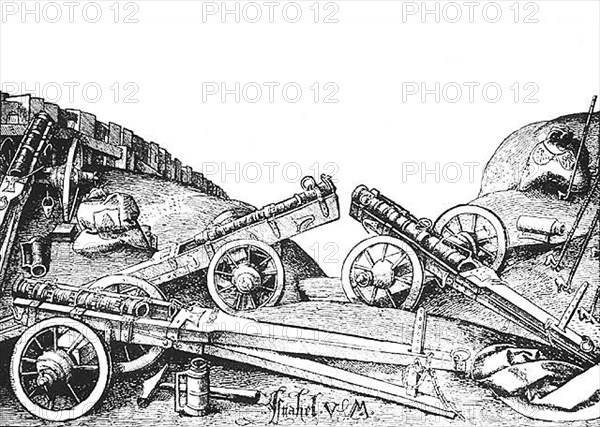 Canons from the time of Fernand Cortez