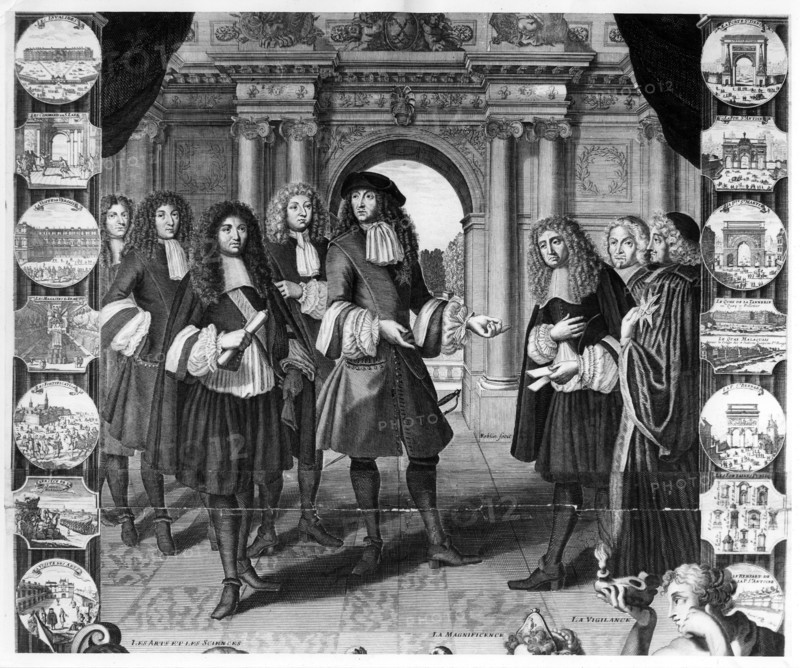 Le roi Louis XIV et ses ministres.