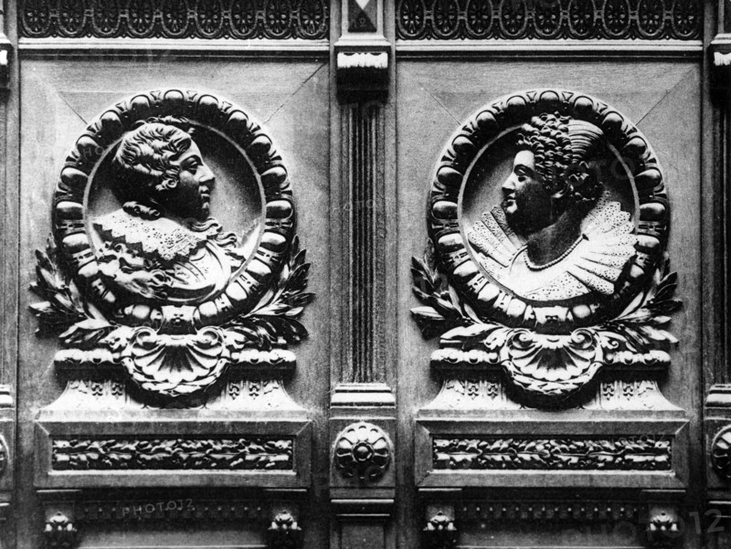 La reine Marie de Médicis et son fils, le roi Louis XIII