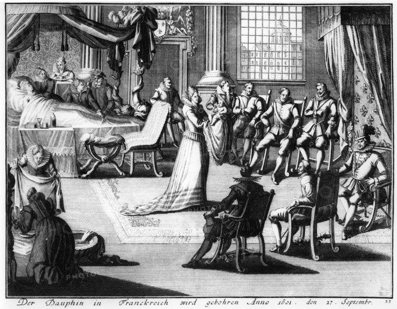 1601.  Birth of Louis XIII in Fontainebleau.