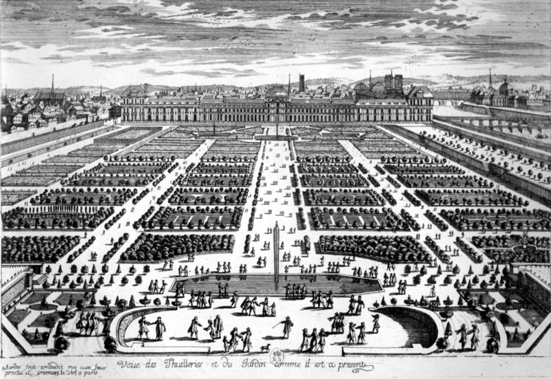 Tuileries et des jardins à Paris