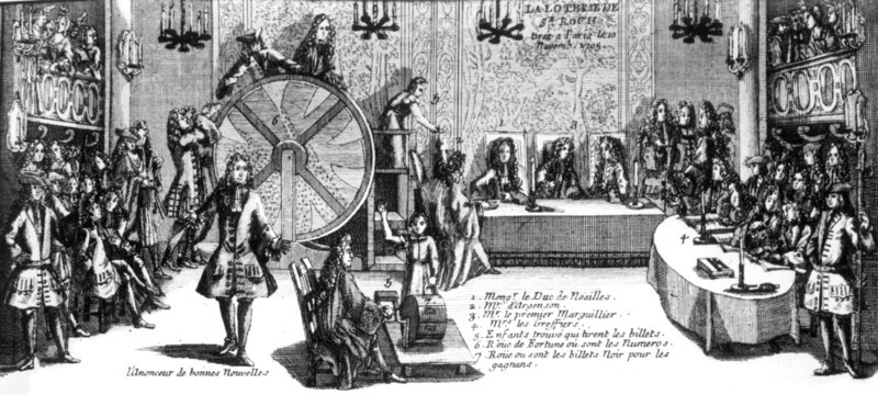 The lottery.  Pulling of the numbers by the found children.