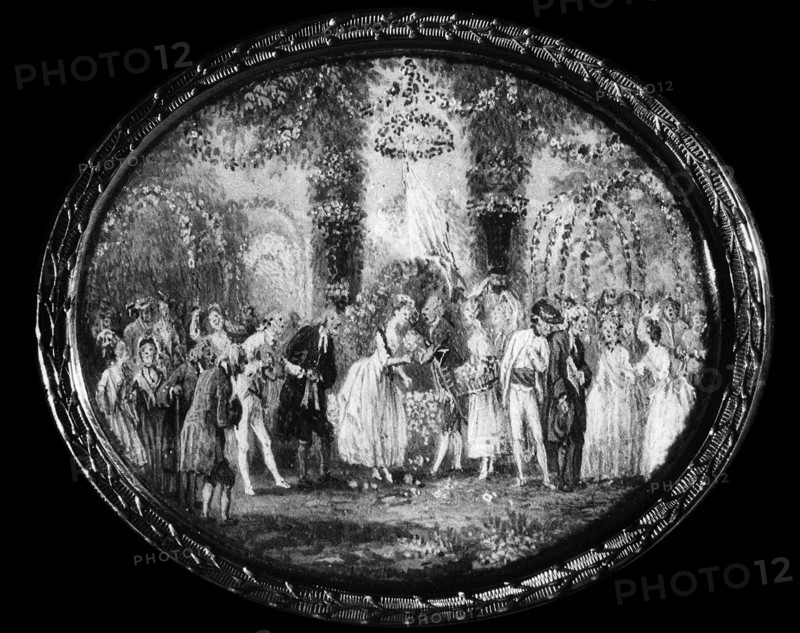 Trianon.  Scene of theatre at the time of Marie-Antoinette.