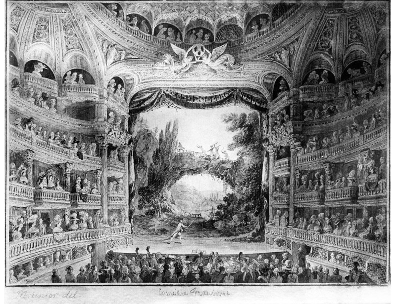 Spectacle with the French Comedy (beginning of the Revolution).