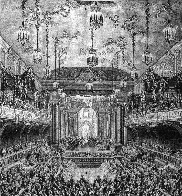 Versailles. Spectacle au grand Opéra du château.