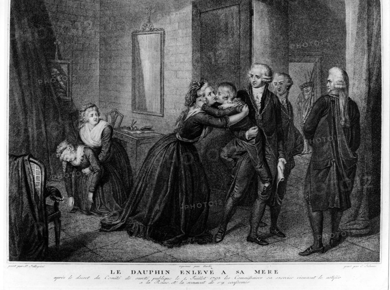 July 1793.  The Dolphin is removed with his mother.