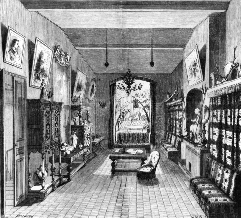Cabinet de travail d'Alexandre Dumas père