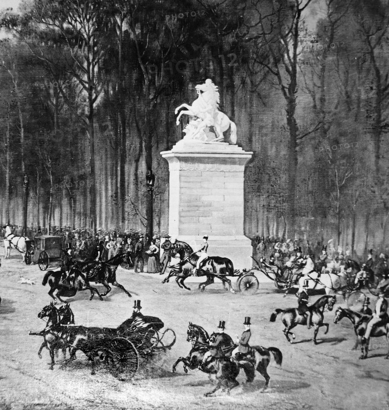 The Elysées Fields about 1859-1860.