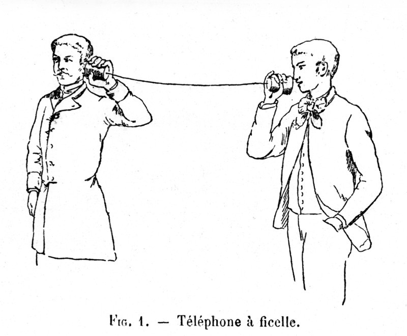 Telephone "tin can"