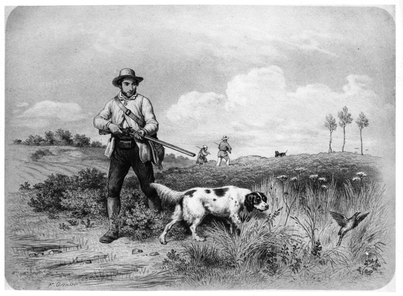 Chasseur et son chien