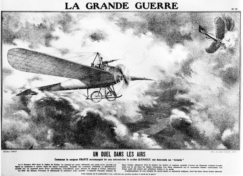 War 14-18.  Air battle.