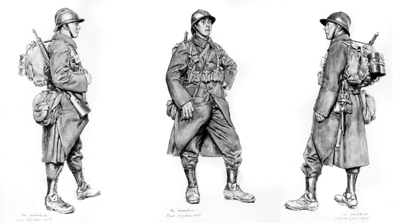 Soldats français de la première guerre mondiale