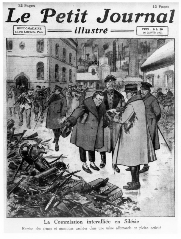 Remise des armes cachées par les Allemands, 1931