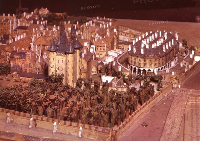 Le Temple et le quartier du Temple (maquette). Musée Carnavalet.