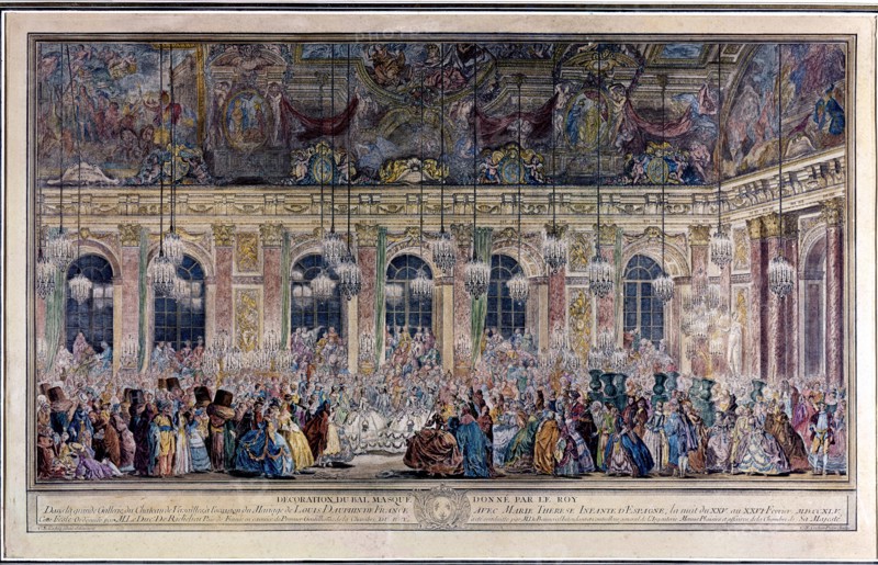 Bal des Ifs in the Hall of Mirrors at Versailles