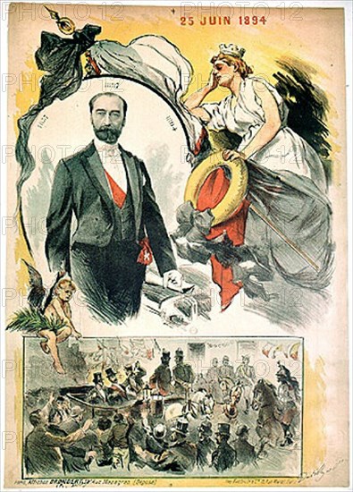 Le président de la République Sadi Carnot est assassiné.