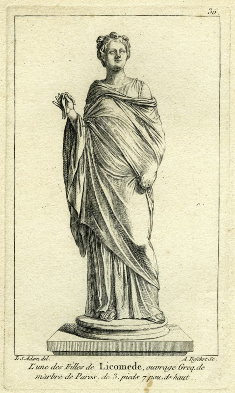 One of the girls of king Lycomède, king de Scyros.