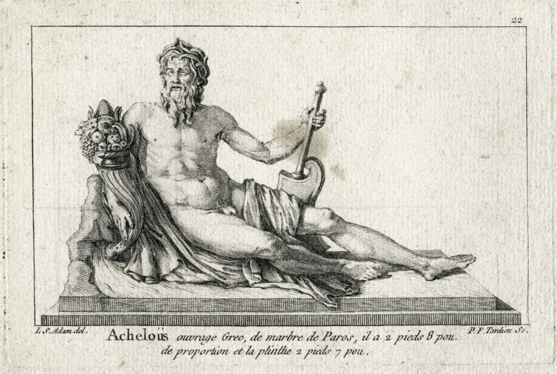 Mythologie grecque. Acheloüs. Le dieu fleuve.