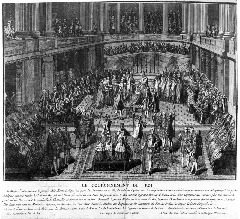 25 octobre 1722. Couronnement du roi Louis XV.