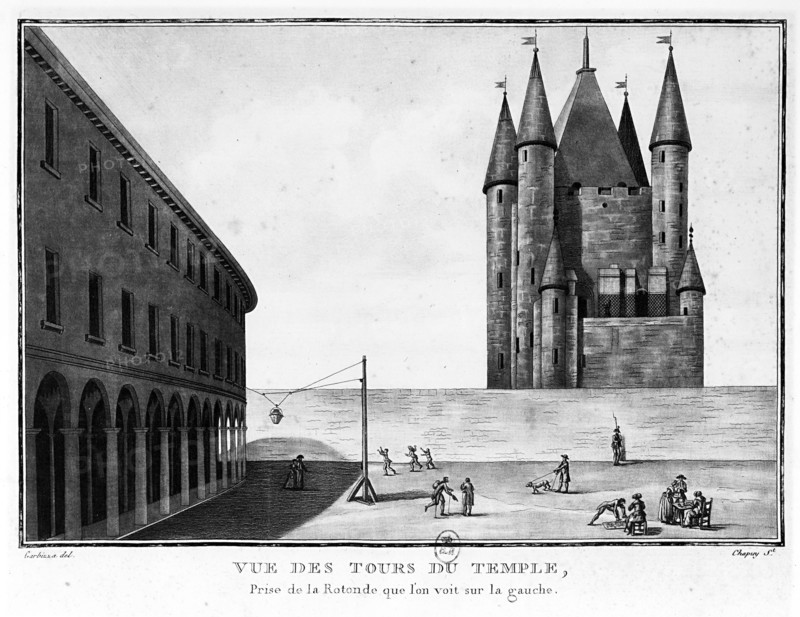 Turns of the Temple where the royal family was locked up.