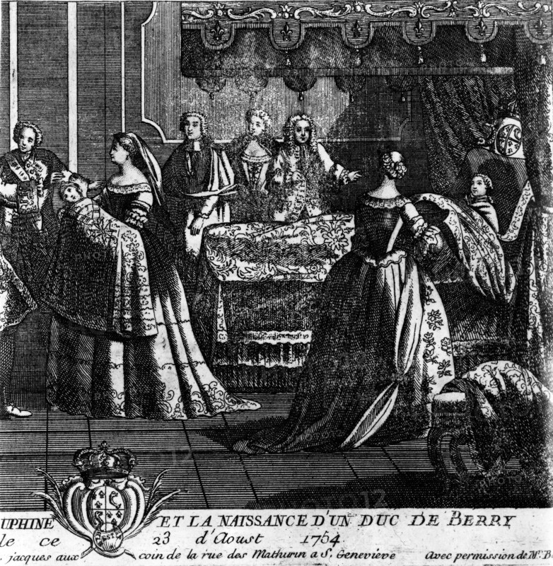 Birth of Louis XVI, August 23, 1754 in Versailles