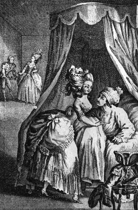 Gallant scene.  Women of the garrison.