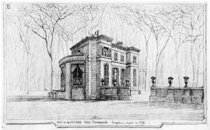 1798. Hôtel Bonaparte, rue de la Victoire.