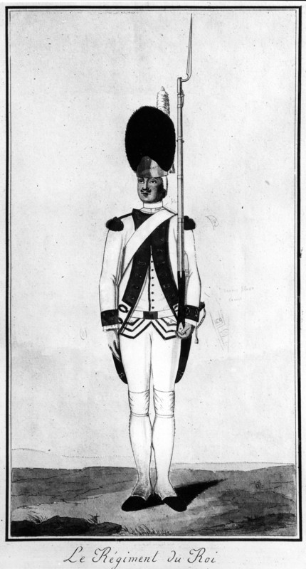Un garde du régiment du Roi.