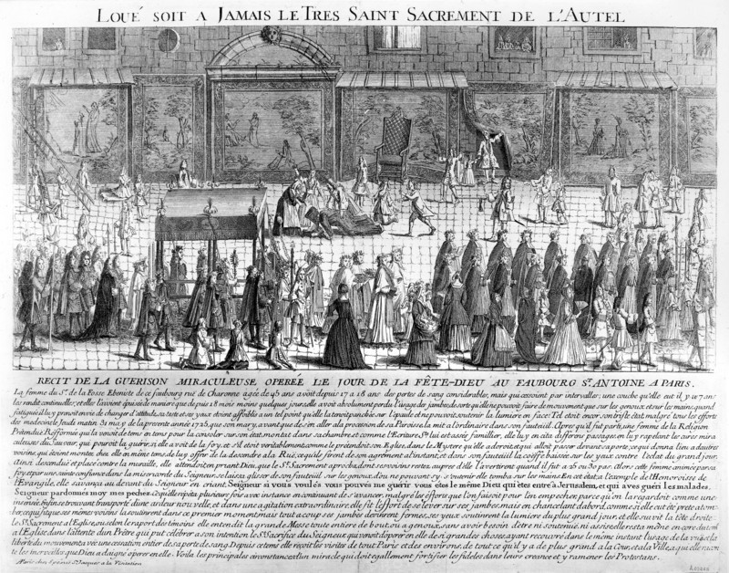Régence. 1725. Procession du Saint Sacrement