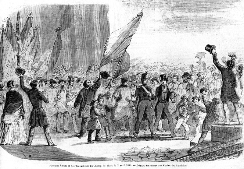 La fête des Ecoles et des Travailleurs. 1848