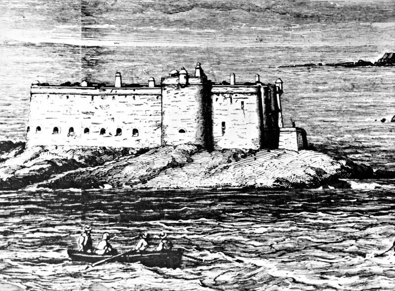 The Island of the Bull 1870 close to Morlaix