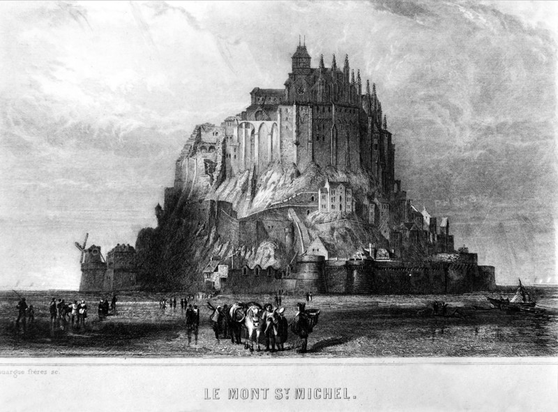 1839. Le Mont Saint-Michel où fut enfermé Blanqui.