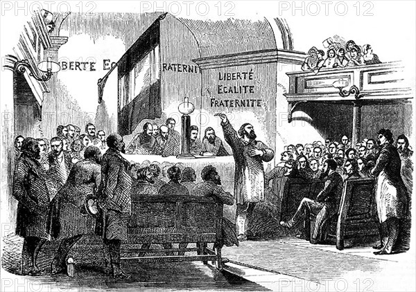 1848. Club politico-révolutionnaire.