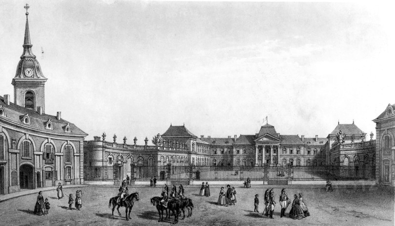 Lorraine. Commercy in the Second Empire. The Cavalry quarter.