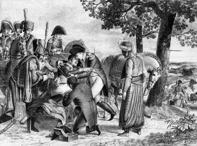 Mort du maréchal Lannes à la bataille d'Esling