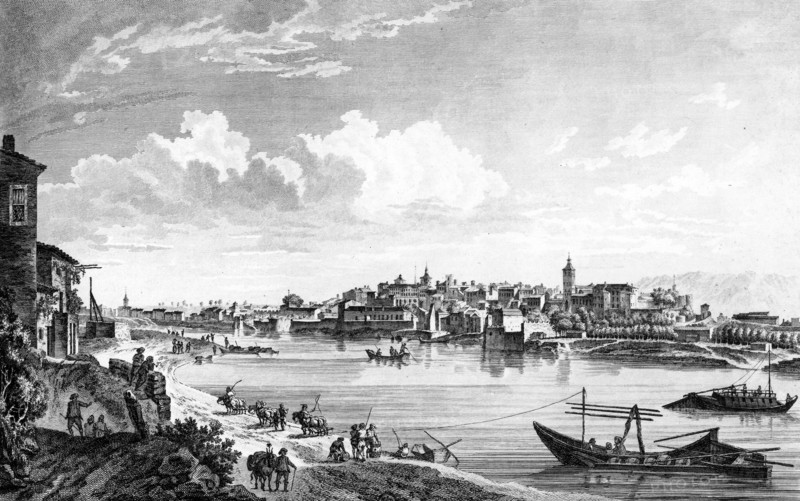 Vue de la ville de Valence en Dauphiné.