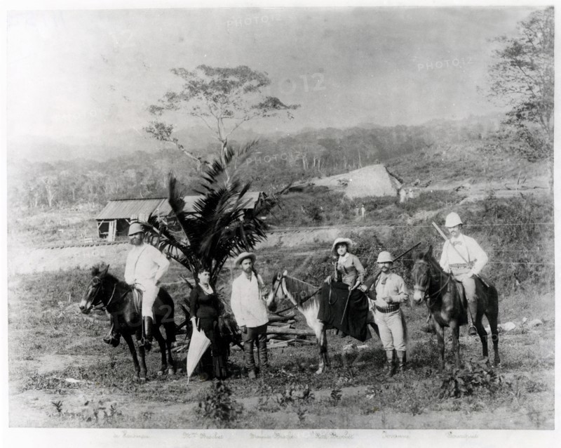 Boring of Panama Canal.  1883