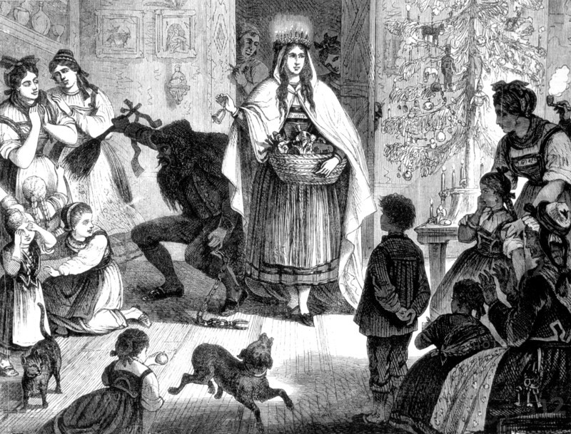 Noël en Alsace. 1868.