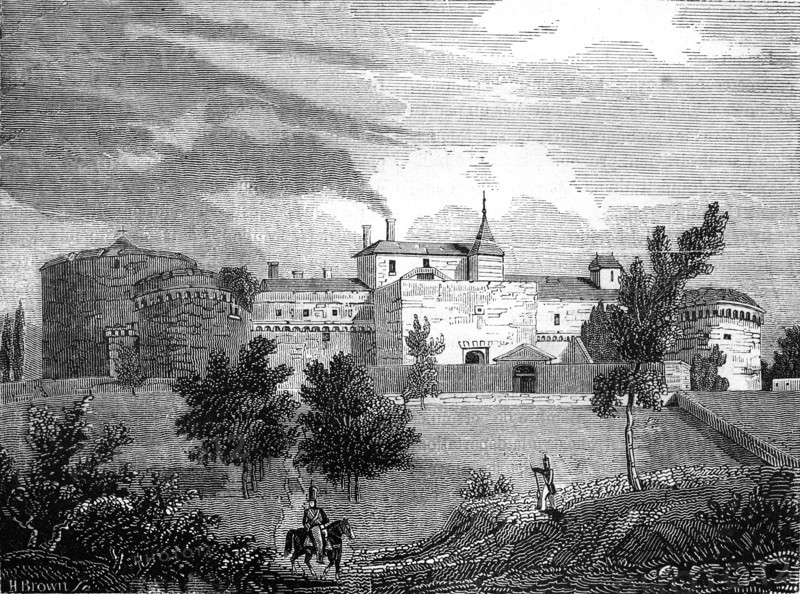 The fort of Ham in Somme.1840