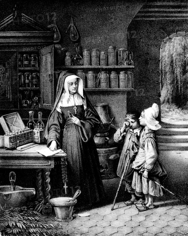 Small farmers coming to be made look after with the convent.