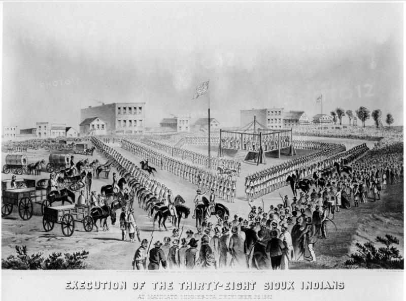 Execution of Sioux Indians in Mankato