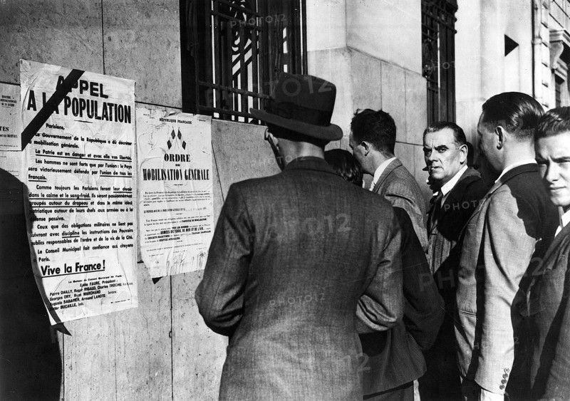 Affiche de mobilisation générale. 1er septembre 1939
