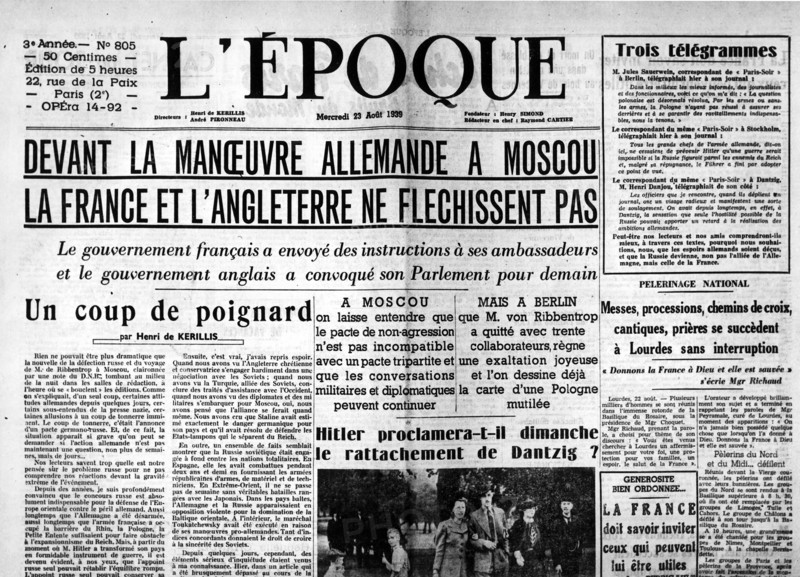 L'Epoque. Manœuvre allemande à Moscou