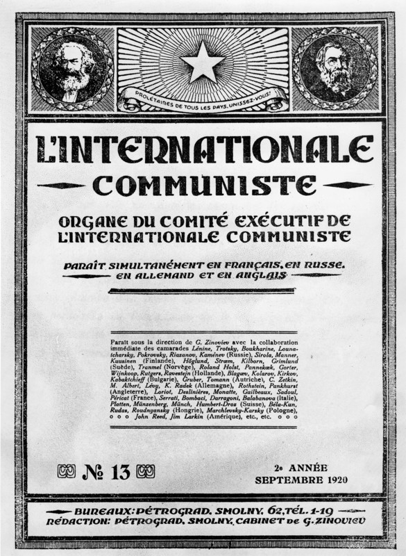 September 1920.  Communist propaganda