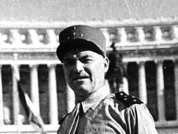 Libération de l'Italie. Rome. Le général Juin. Détail.