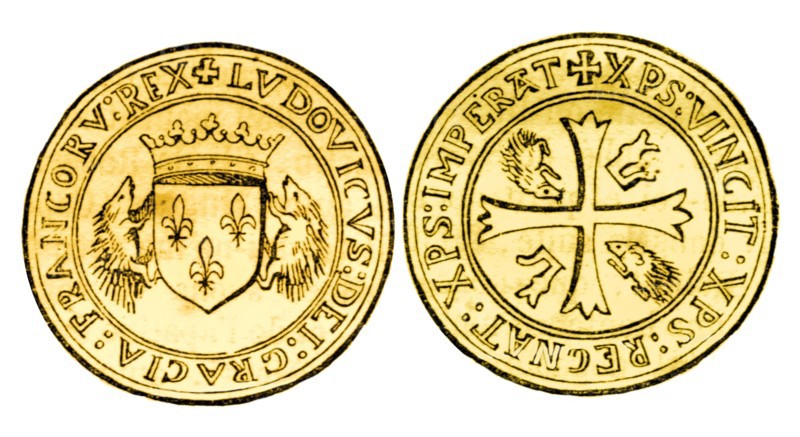 Gold guilder from the reign of Louis VI