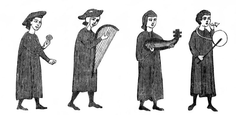 Troubadours au XIIe siècle