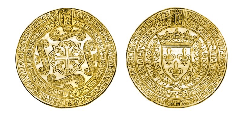 Médaille en or de 1451, commémorative de l'expulsion des Anglais