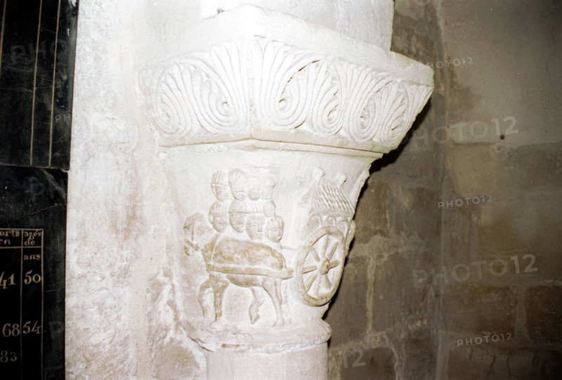 Capital of the crypt of St. Denis basilica