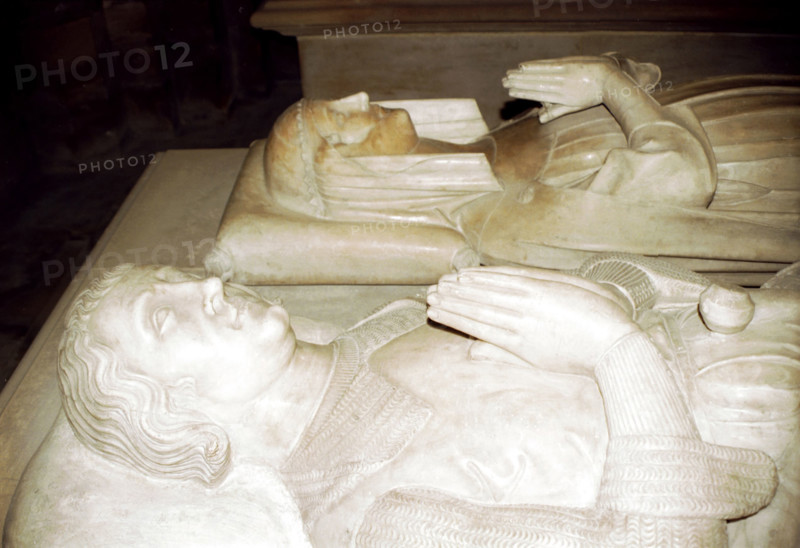 Louis, comte d'Evreux, fils de Philippe III le Hardi et de Marie de Brabant (1276 - 1319). Marguerite d'Artois, sa femme ( ? - 1311).
